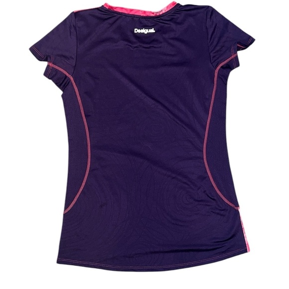 Desigual Athletic Pink and purple Top - Size Small - Picture 2 of 4